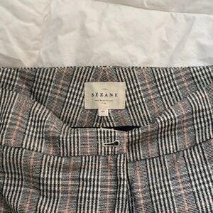 Sézane Plaid trousers